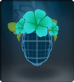 Tech Blue Hibiscus Crown
