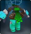 Tech Blue Draped Armor