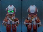 Heavy Deconstruction Helm in its set