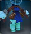 Aquamarine Draped Armor
