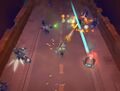 A team lights up the Underwhirled as they push through a fiendish attack. -Bamzalot