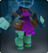 Turquoise Draped Armor