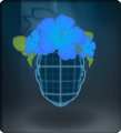 Tech Azure Hibiscus Crown