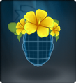 Tech Yellow Hibiscus Crown