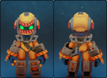 Clockworks Deconstruction Helm in its set