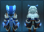 Polar Twilight Wolf Coat in its set