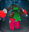 Tech Red Draped Armor