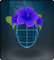 Tech Violet Hibiscus Crown
