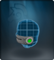 Grey Helm-Mounted Display