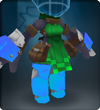 Tech Azure Draped Armor