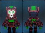 Volcanic Spiraltail Mail in its set
