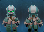 Military Deconstruction Helm in its set