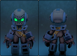 Shadow Deconstruction Helm in its set