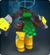 Tech Yellow Draped Armor