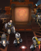Desna in a danger mission's lobby.